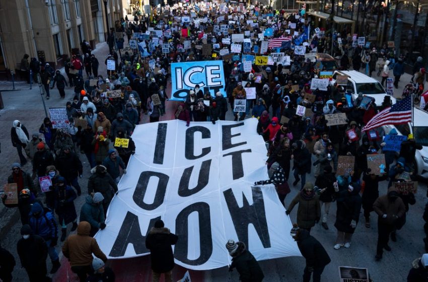  Anti-ICE Protests Take Place Nationwide