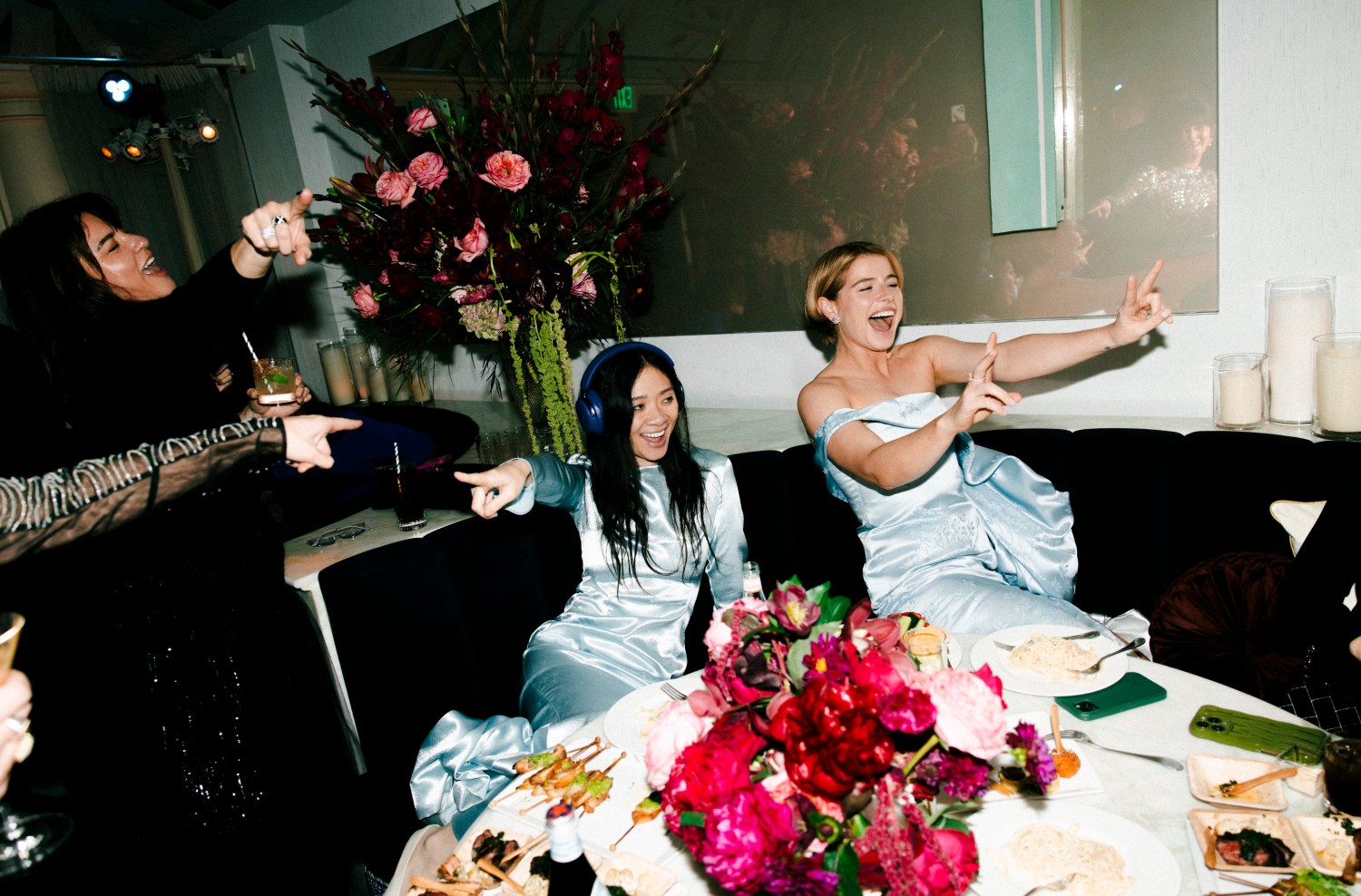 Chloé Zhao and Jessie Buckley at Universal Pictures, Focus Features, DreamWorks Animation Films, and Universal Television Group hold a Golden Globes Celebration at Dante in Beverly Hills on January 11, 2026