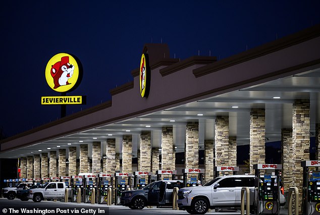 The Luling Buc-ee's has 120 fuel pumps and occupies more than 75,000sq ft (more than 1.3 times the size of a football field)