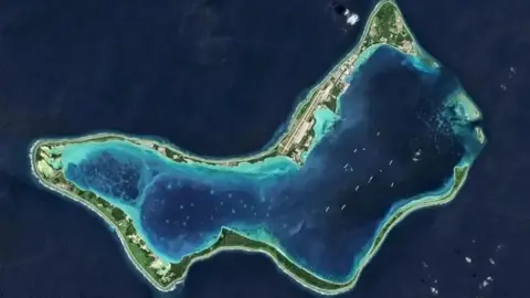 Getty Images Aerial view of the Chagos Islands