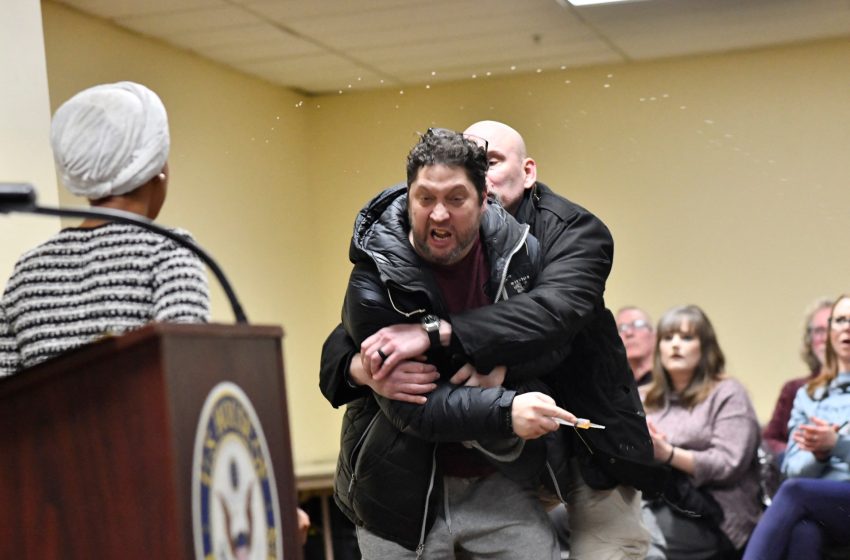  Minnesota Representative Ilhan Omar attacked during town hall meeting | Politics News