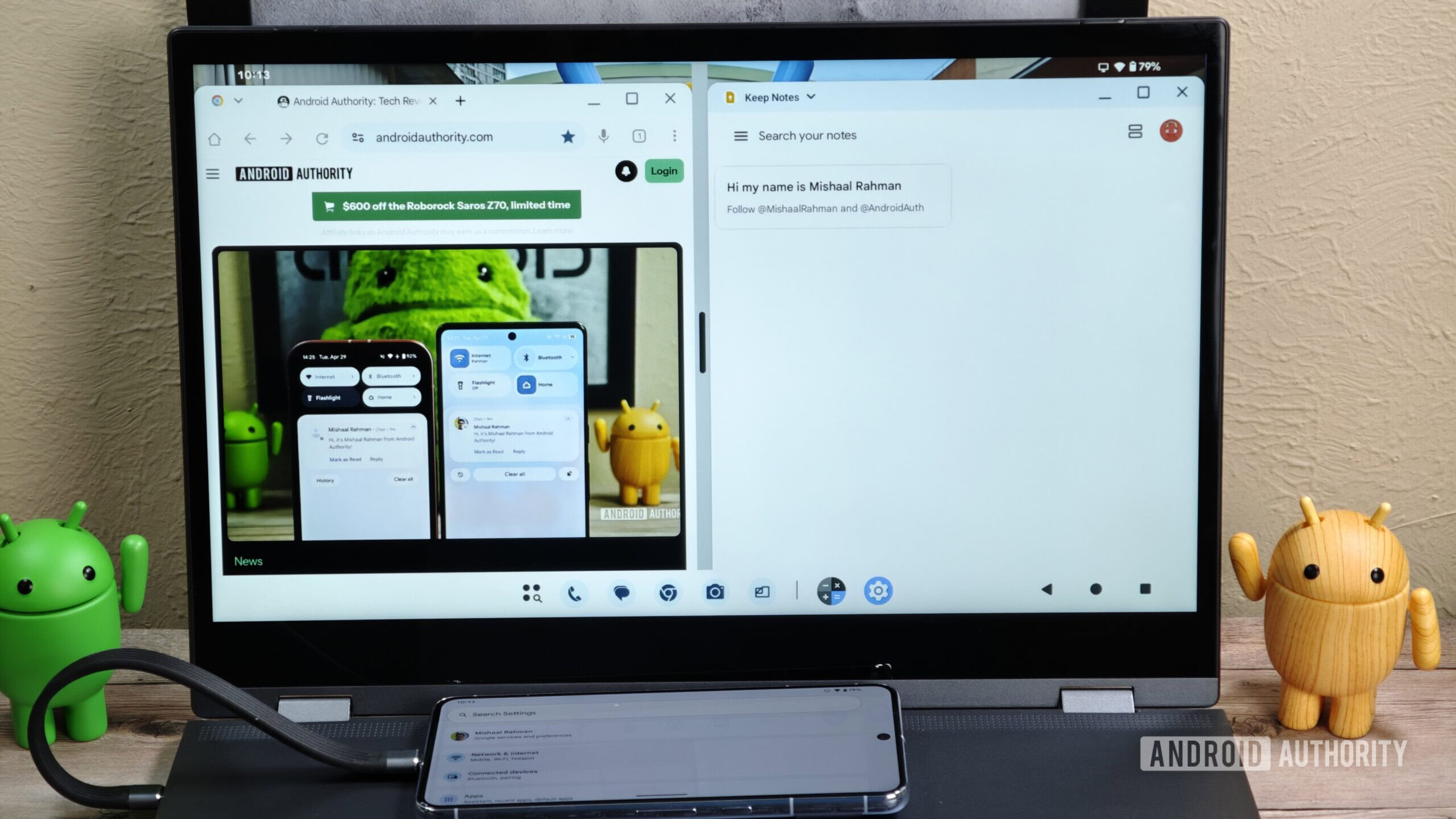 Android desktop mode windows side by side