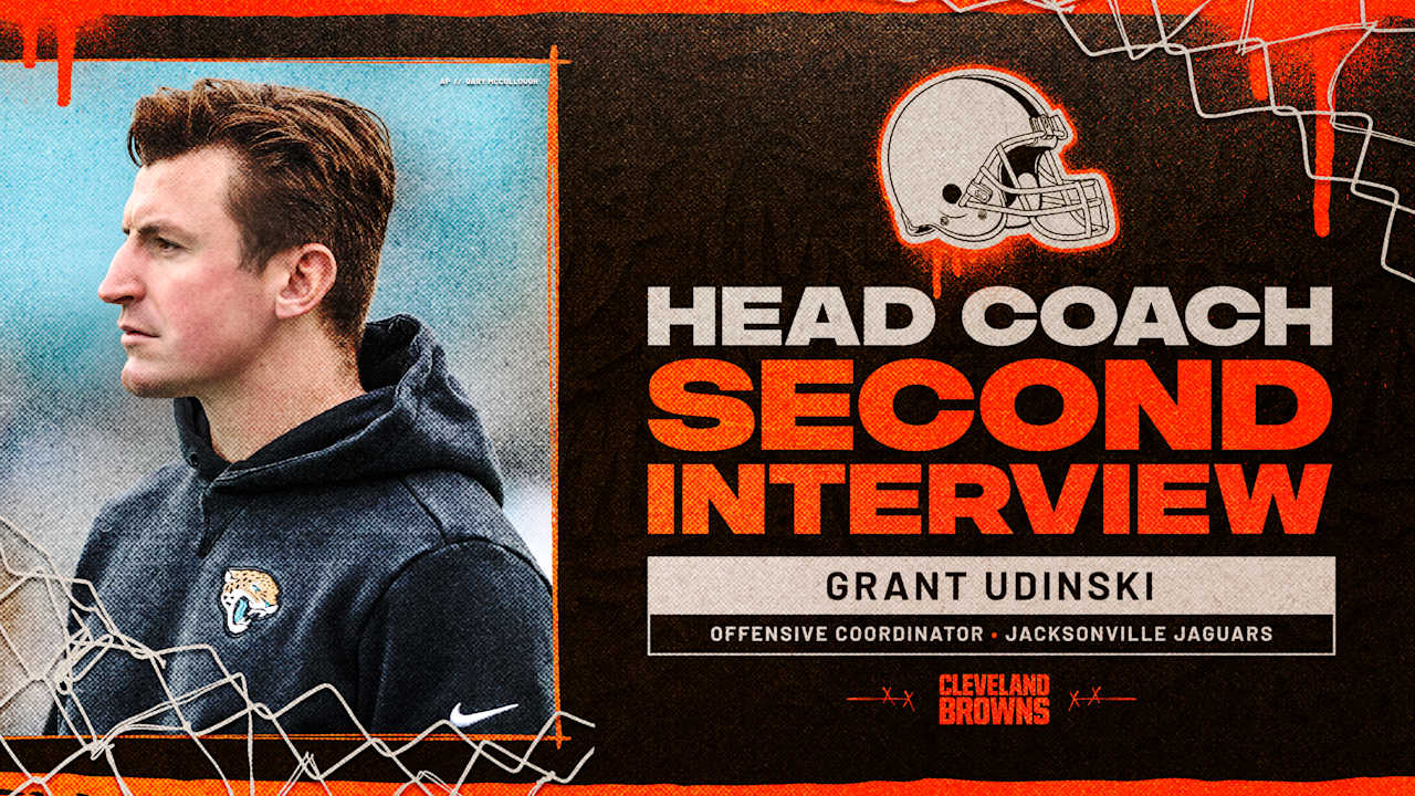  Browns complete 2nd head coach interview with Jaguars offensive coordinator Grant Udinski