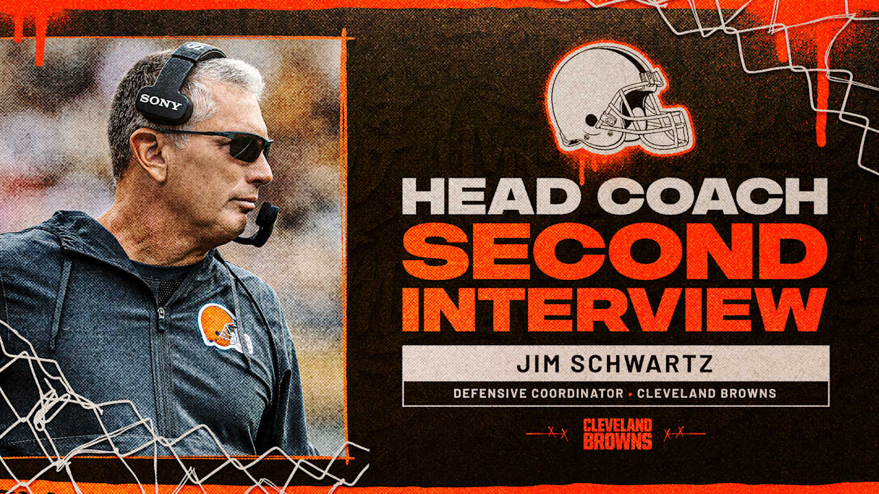  Browns conduct 2nd head coach interview with defensive coordinator Jim Schwartz