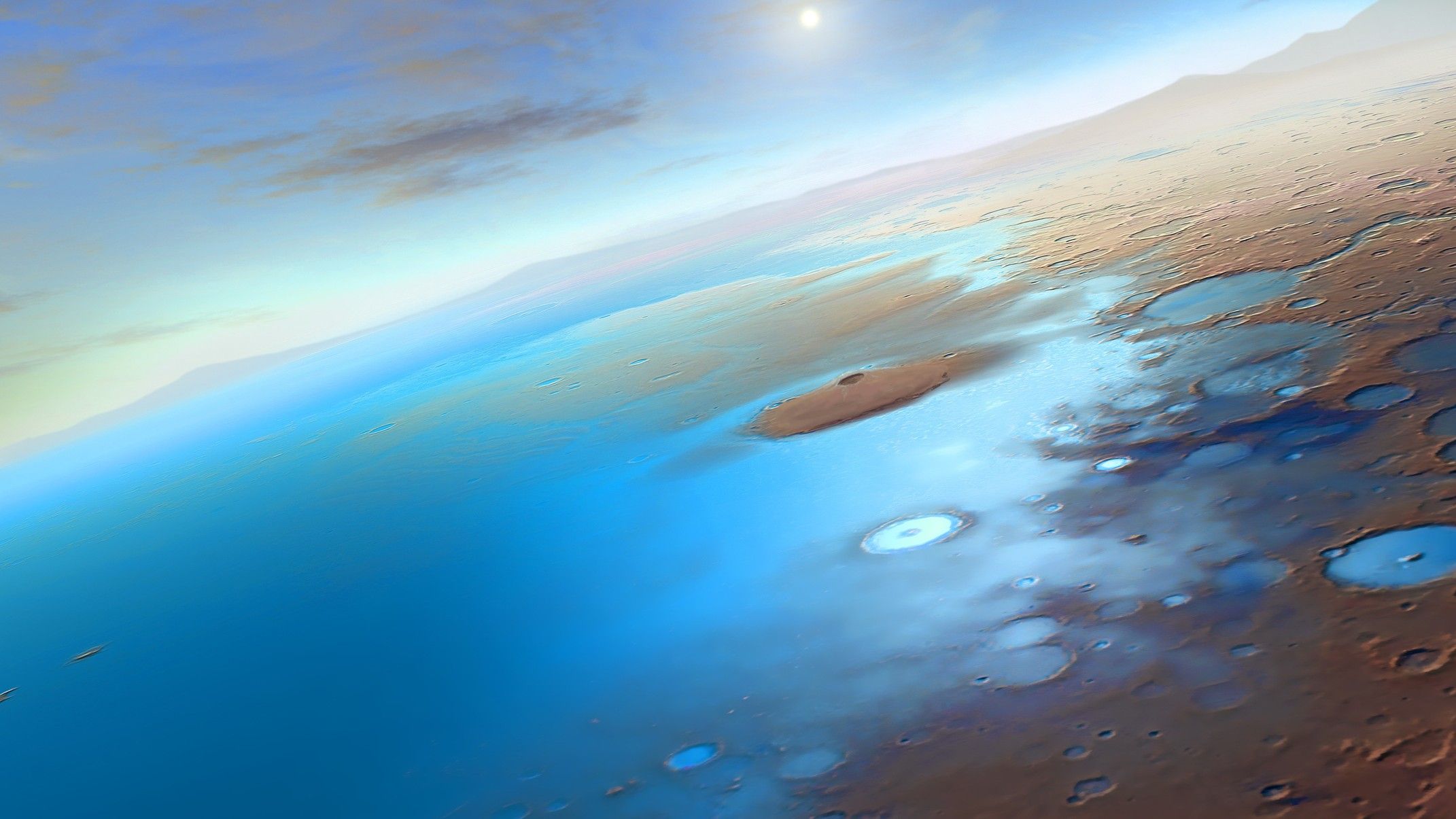  Was the Red Planet once blue? New evidence points to an ancient ocean on Mars