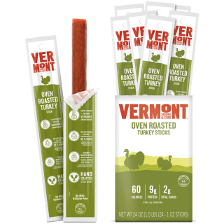 Vermont Smoke & Cure Oven Roasted Seasoned Turkey Sticks (24-Count)