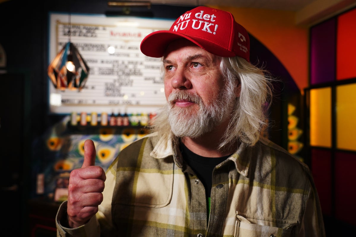  Greenland protesters mock Trump with their own red cap slogan