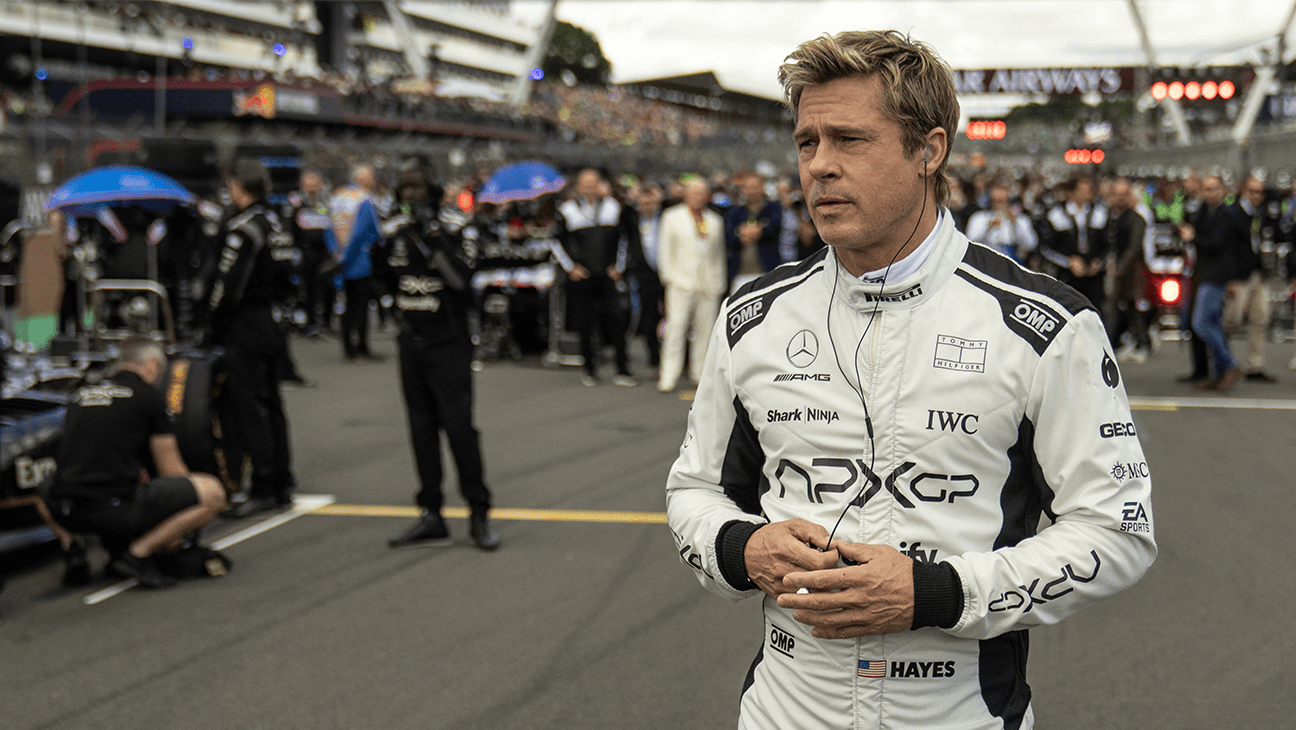 Brad Pitt in ‘F1: The Movie.'