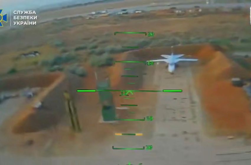  SBU releases greatest hits video of 2025 drone strikes on Russian aircraft (7)