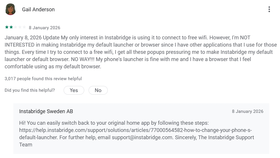 Instabridge app review