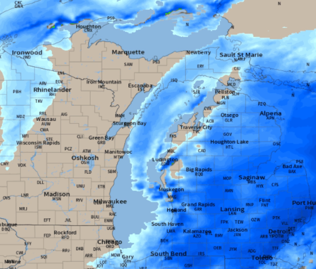  Next snow system already has Michigan as a target, this time southern Michigan