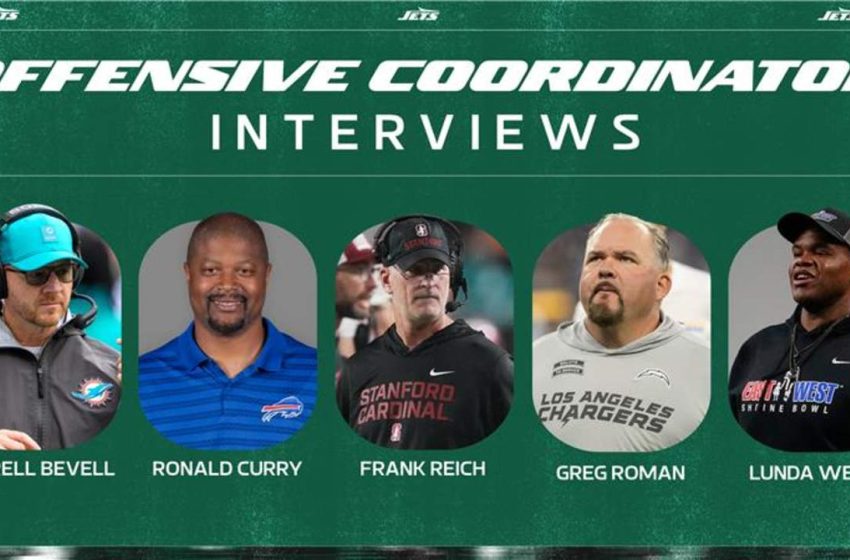  Jets Complete First Round of Interviews for Offensive Coordinator Position