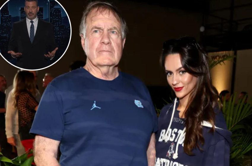  Jimmy Kimmel mocks Bill Belichick and Jordon Hudson after Hall of Fame snub