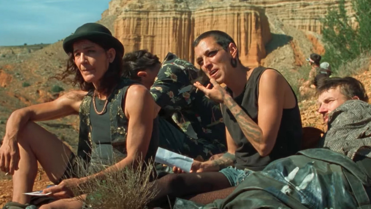 Sirat, from left: Stefania Gadda, Tonin Janvier, Jade Oukid, Joshua Liam Henderson, 2025.