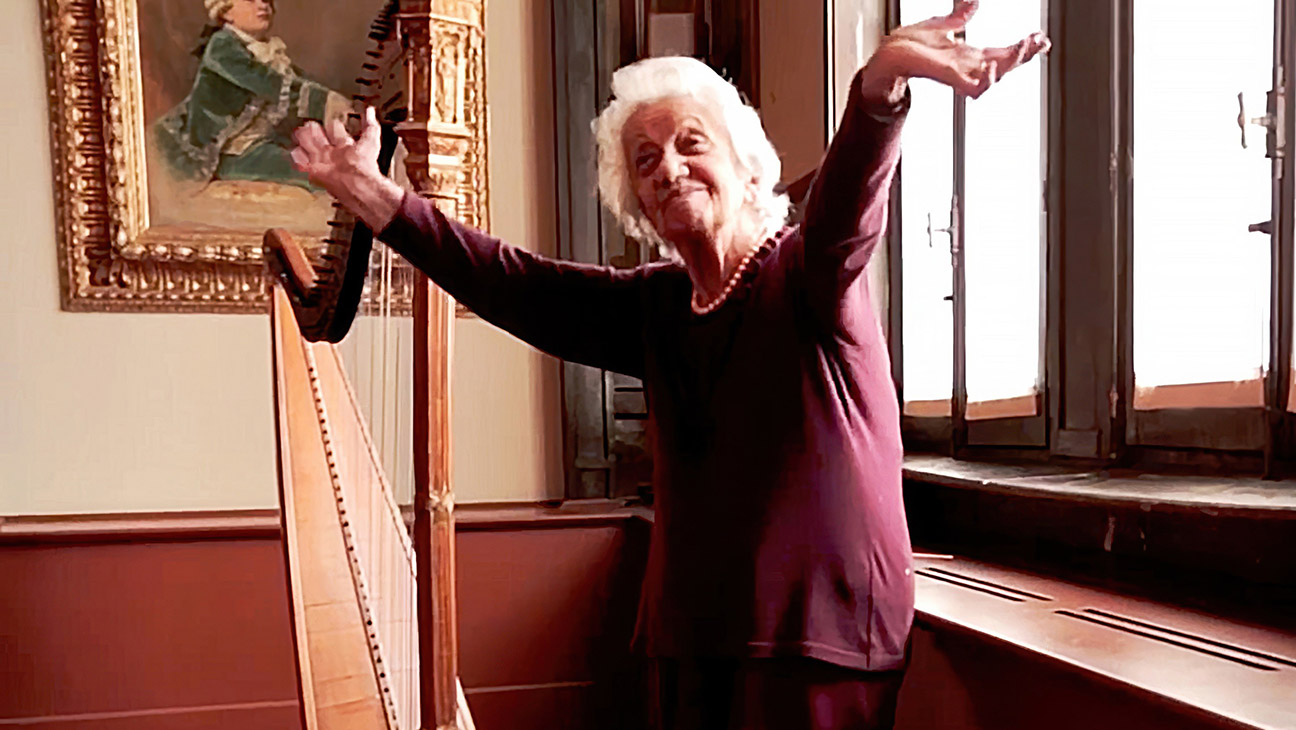 Viva Verdi, Tina Aliprandi, 91-year-old violinist, Casa Verdi, Milan, Italy, 2024.