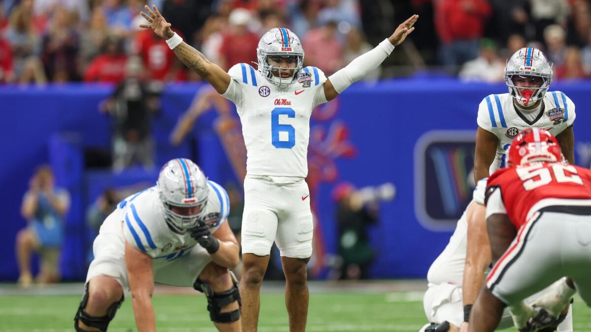  Ole Miss stuns Georgia: Late field goal in Sugar Bowl lifts Rebels to CFP semifinals appearance
