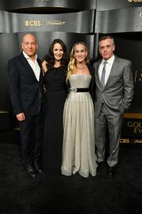 Evan Handler, Kristin Davis, Sarah Jessica Parker and David Eigenberg at Golden Eve: The Golden Globes Honor Helen Mirren & Sarah Jessica Parker at The Beverly Hilton on January 06, 2026 in Beverly Hills, California.