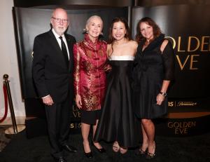 Gerry Byrne, Elizabeth Byrne, Sarlina See and Dana Dotoli at Golden Eve: The Golden Globes Honor Helen Mirren & Sarah Jessica Parker at The Beverly Hilton on January 06, 2026 in Beverly Hills, California.