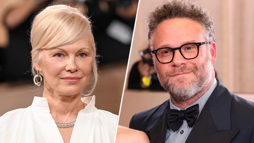  Pamela Anderson Felt “Yucky” Seeing Seth Rogen At Golden Globes