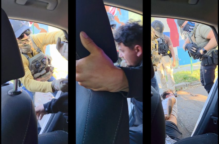  Dramatic video shows masked agents in Detroit break window, pull immigrant from car