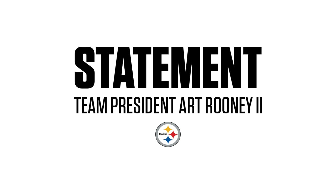  Statement from Steelers President Art Rooney II
