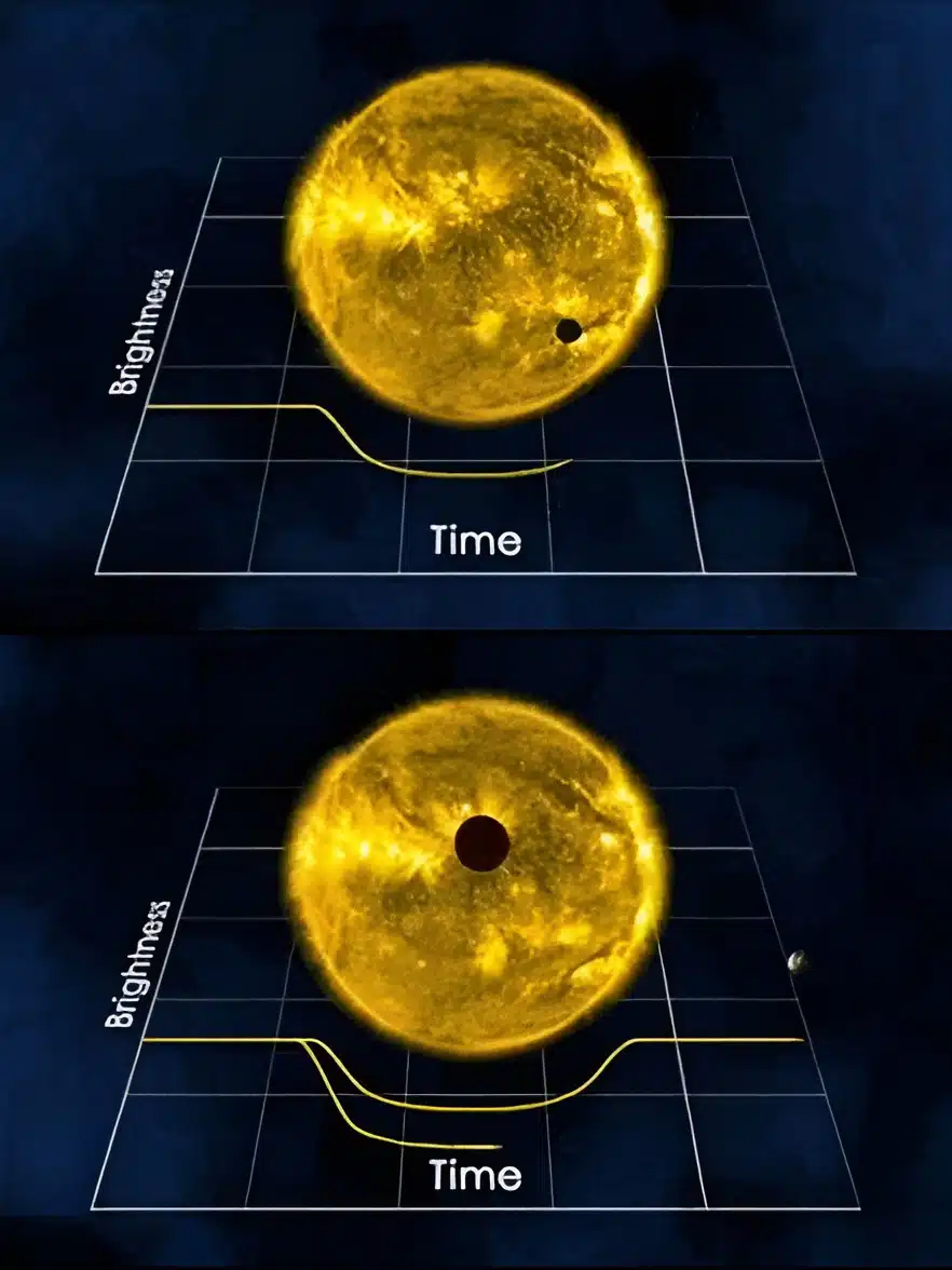 This Animation Shows How Nasa Detects Exoplanets Through Tiny Dips In Starlight, With Exominer++ Using Ai To Confirm Real Transits.