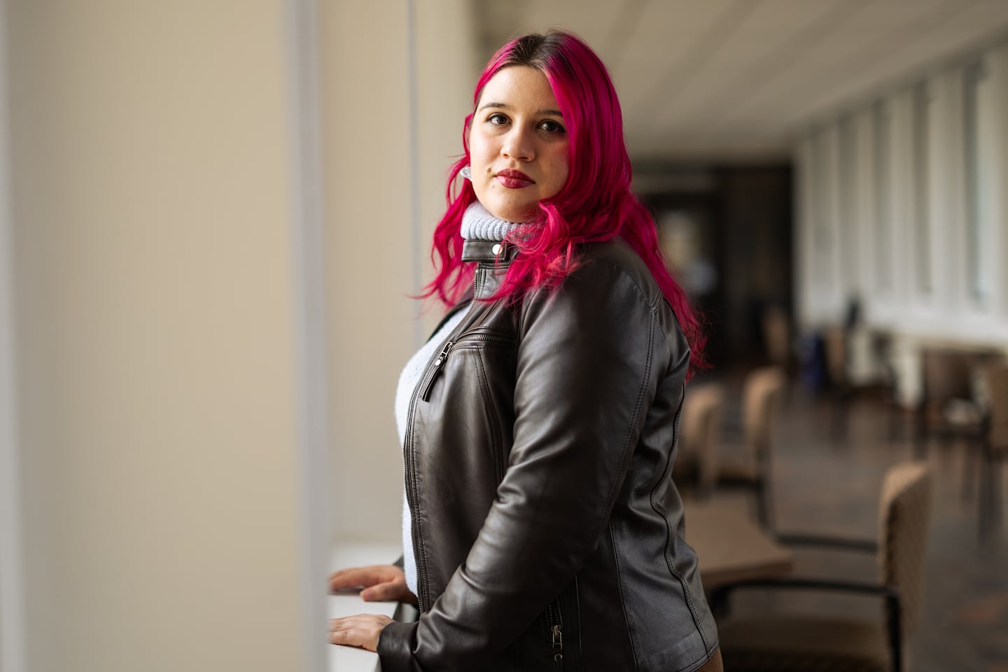 Claudia Umanita, an undergrad at UMass Amherst who was diagnosed with colorectal cancer.