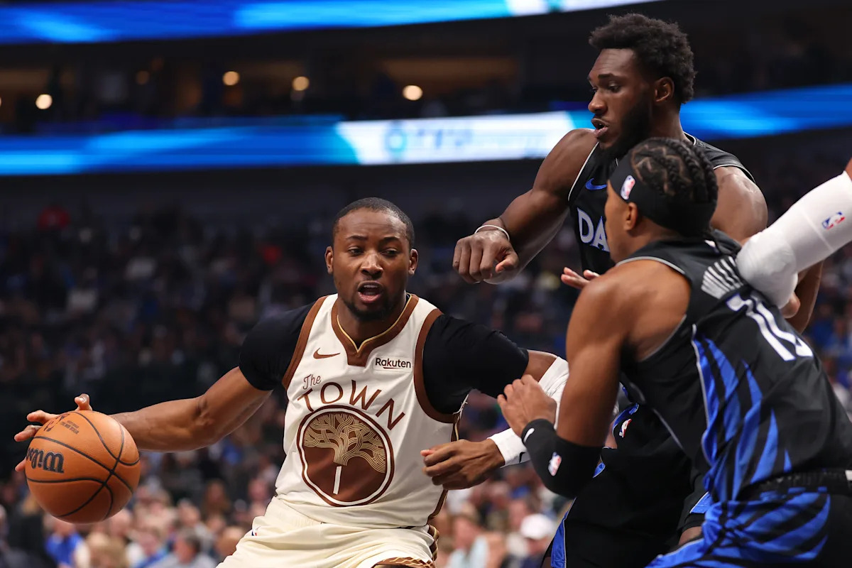  Warriors lose Jonathan Kuminga to knee injury, fall to surging Mavs despite Stephen Curry’s 8 3-pointers