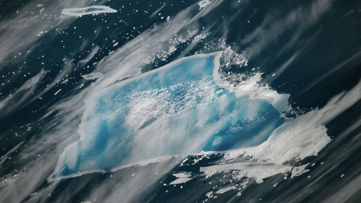  40-Year-Old Iceberg Turns Vivid Blue as It Approaches Total Disintegration : ScienceAlert