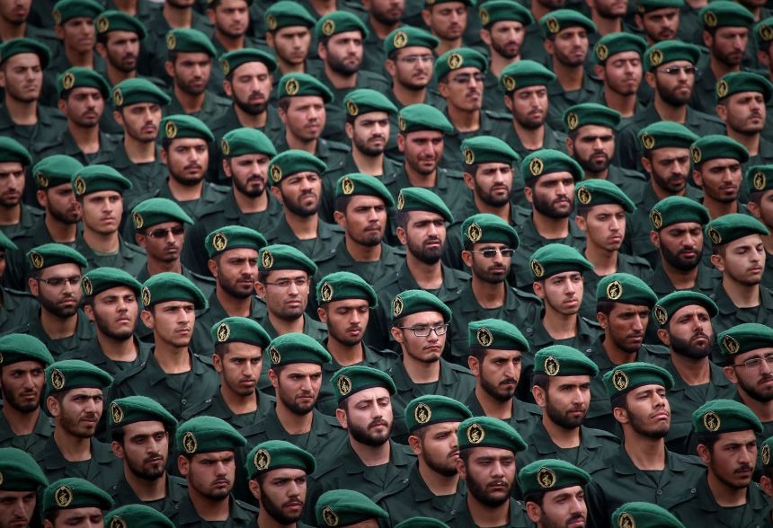 A graduation ceremony of the Islamic Revolutionary Guard Corps takes place in Tehran on March 21, 2014.