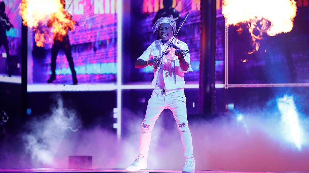 Brian King Joseph plays violin on America's Got Talent