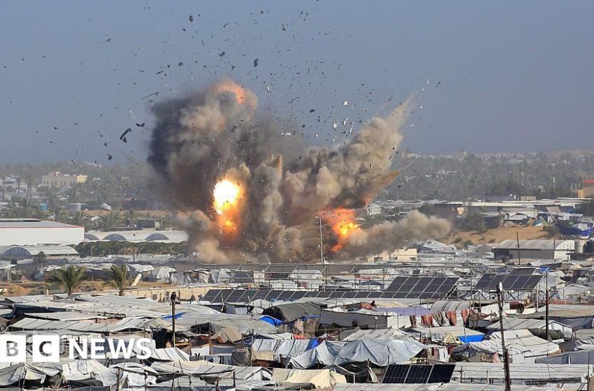  Israeli air strikes kill at least 27 Palestinians in Gaza, rescue officials say – BBC