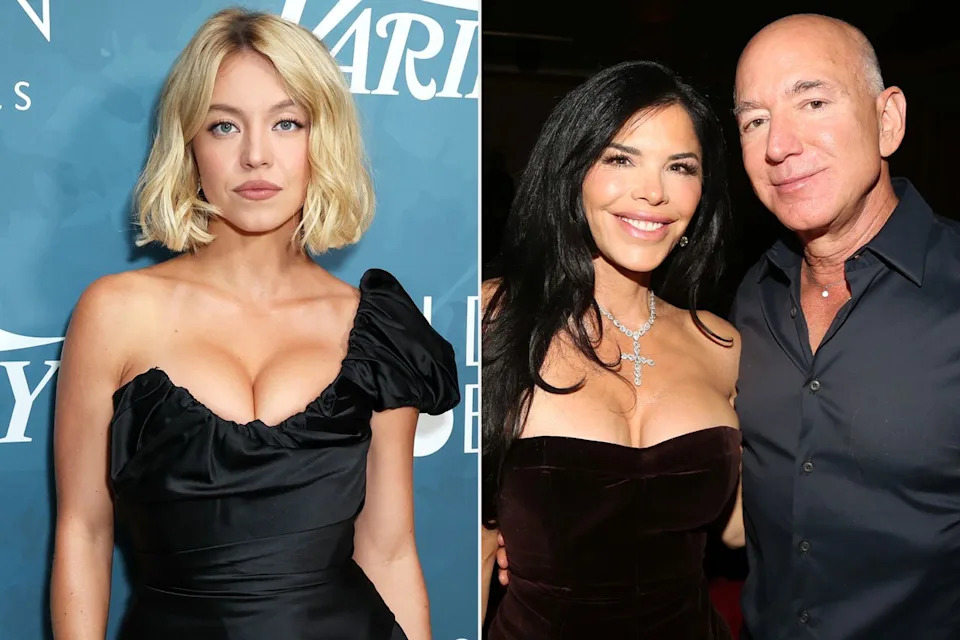 Sydney Sweeney; Lauren Sánchez and Jeff Bezos JC Olivera/Variety via Getty; Bruce Glikas/WireImage