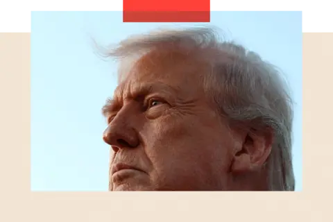 Reuters U.S. President Donald Trump looks on as he speaks to the press