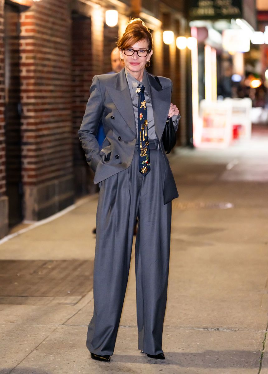 Roberts pictured leaving 