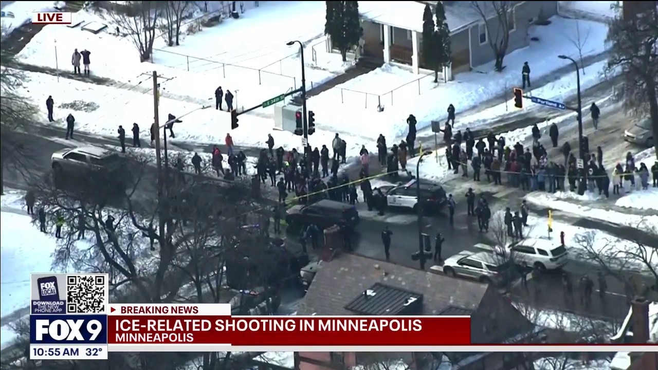 Police swarm scene of ICE shooting in Minneapolis
