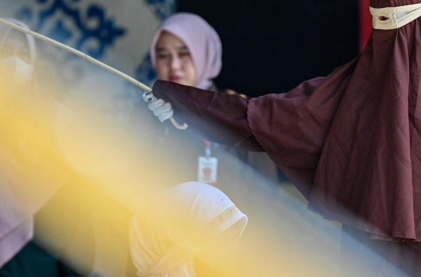  Indonesian couple caned 140 times for sex outside marriage and drinking alcohol