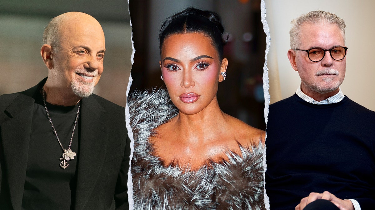 split image of billy joel, kim kardashian and eric dane