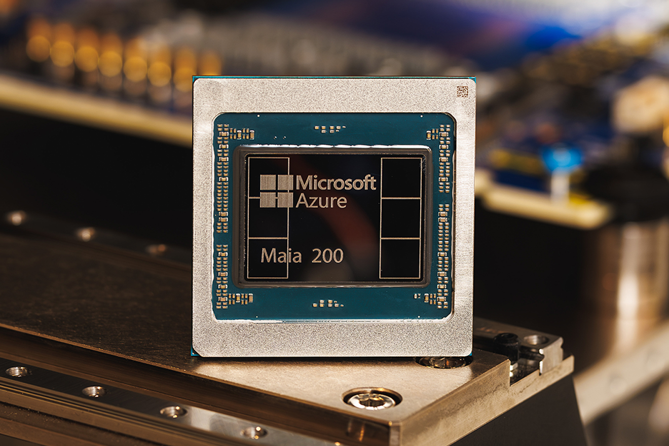 Microsoft’s new Maia 200 chip.