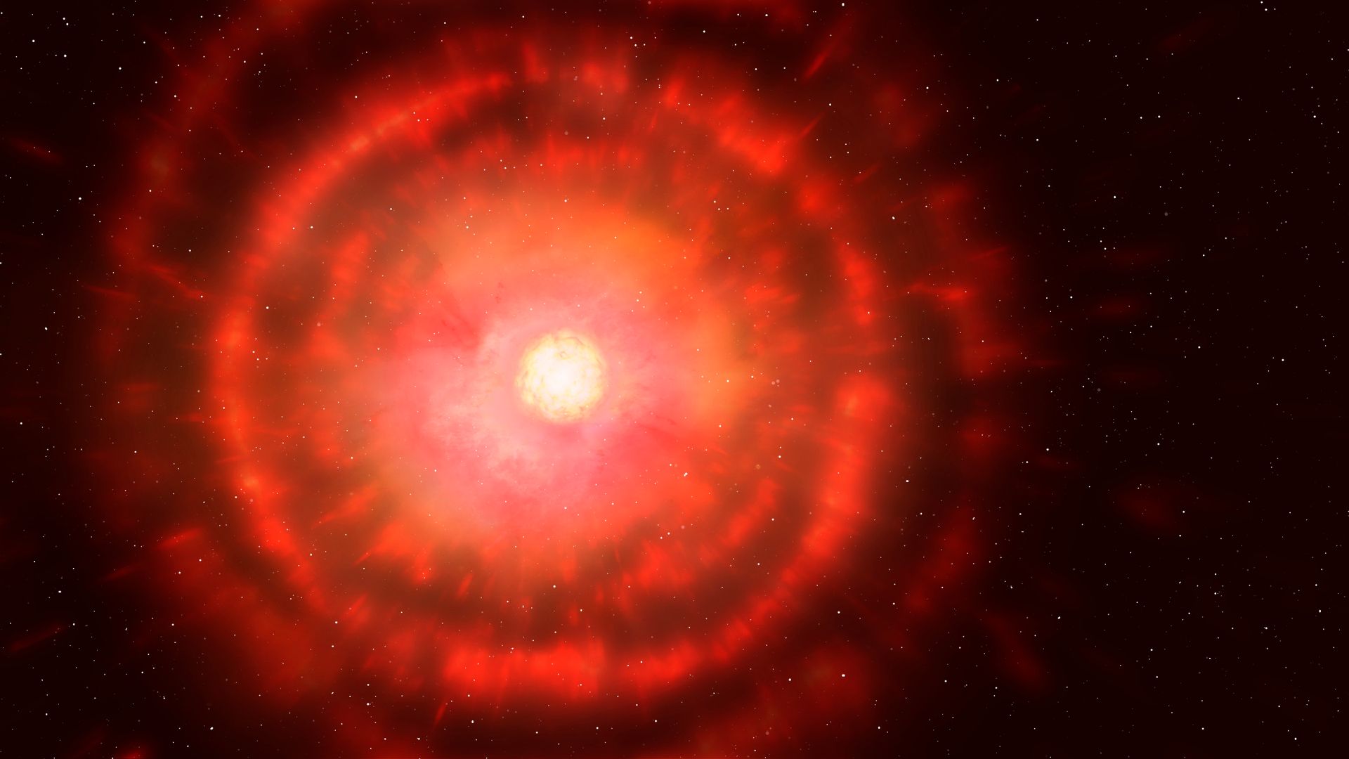  We may be witnessing the messy death of a star in real time