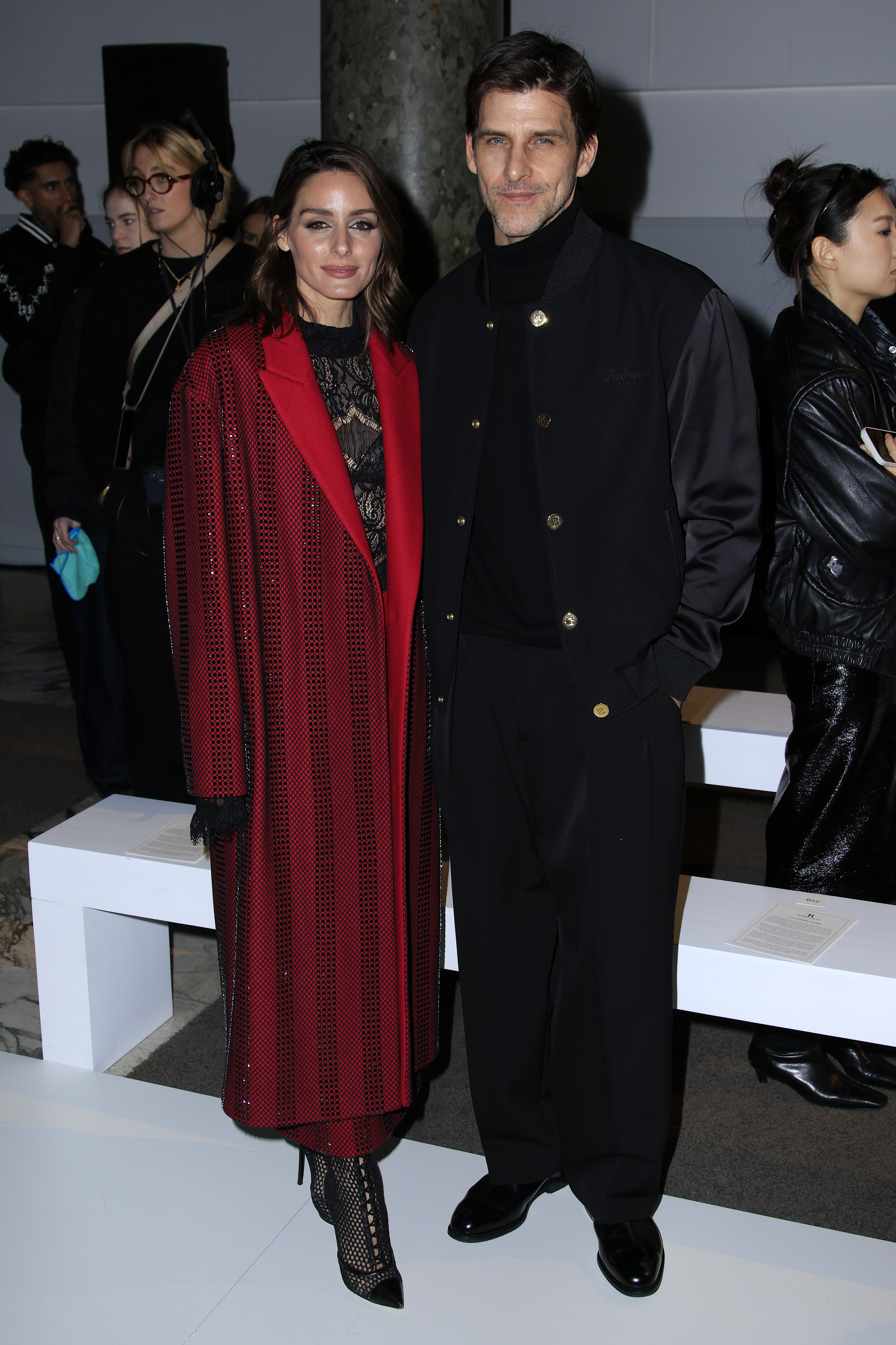 Olivia Palermo and Johannes Huebl at the Tamara Ralph show.