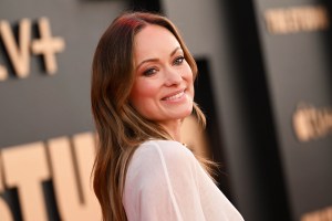 Olivia Wilde at Apple TV+ Series "The Studio" World Premiere held at the Academy Museum of Motion Pictures on March 24, 2025 in Los Angeles, California. (Photo by Michael Buckner/Variety via Getty Images)