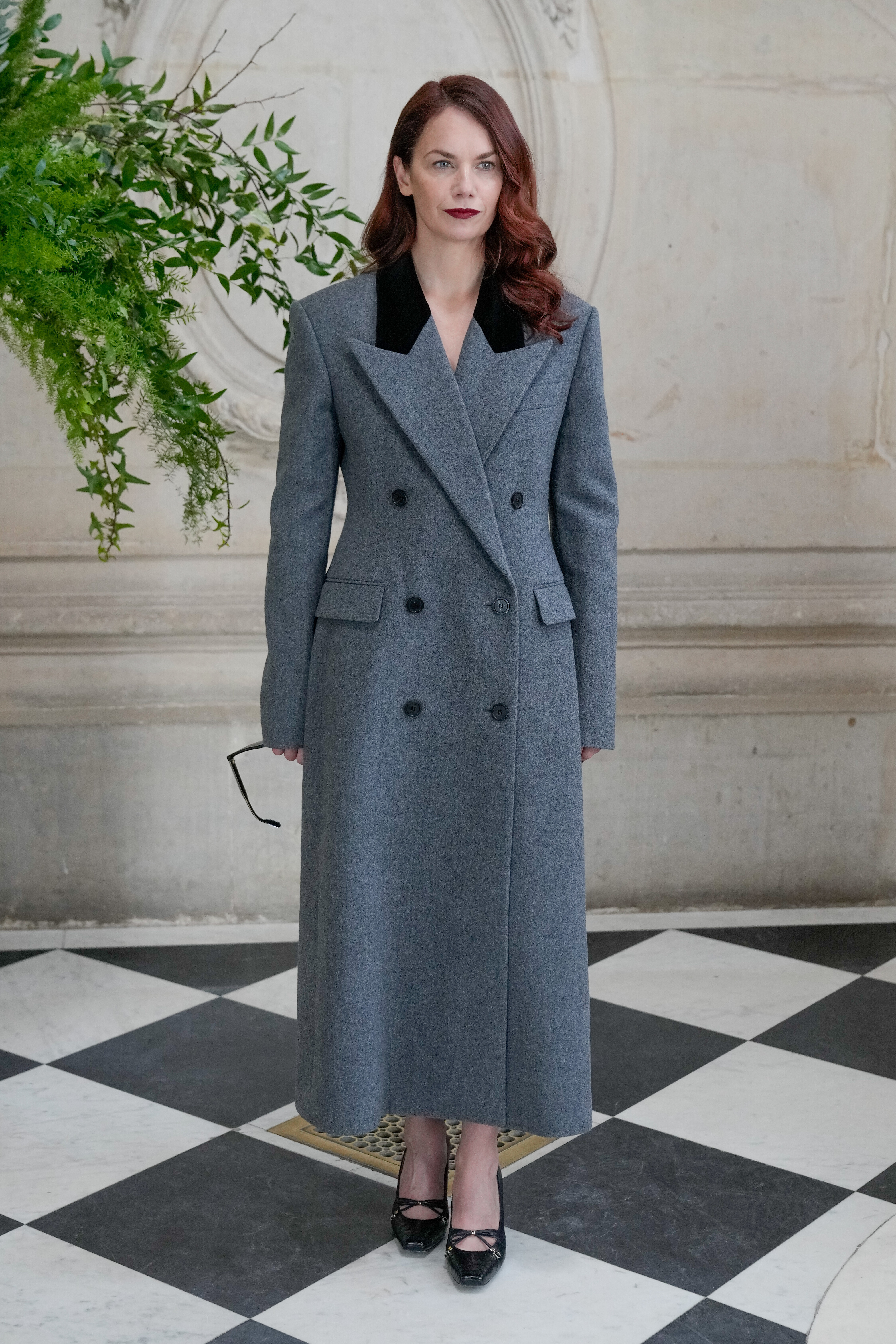 Ruth Wilson attends the Christian Dior Haute Couture show during Paris Fashion Week.