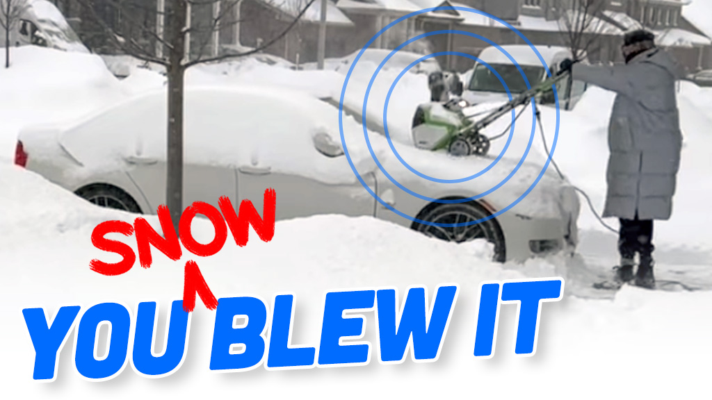  Maybe Don’t Use A Snowblower To Clean Off Your Car