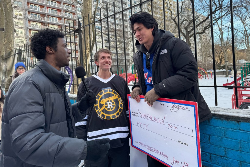 The winners of a “Heated Rivalry” lookalike contest speak about their big moment in Washington Square Park