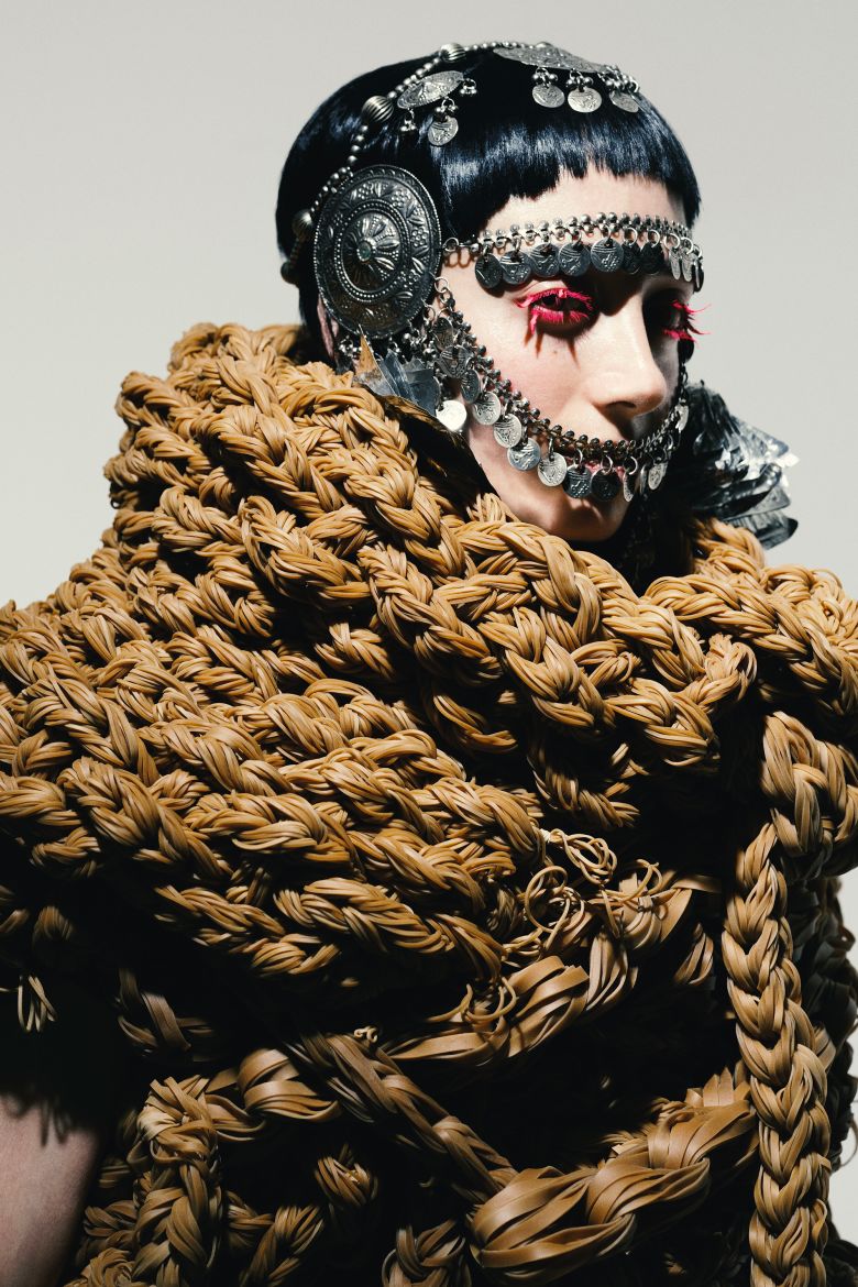 Hassan's 2025 graduate collection “Immortal Magenta” serves as protest.