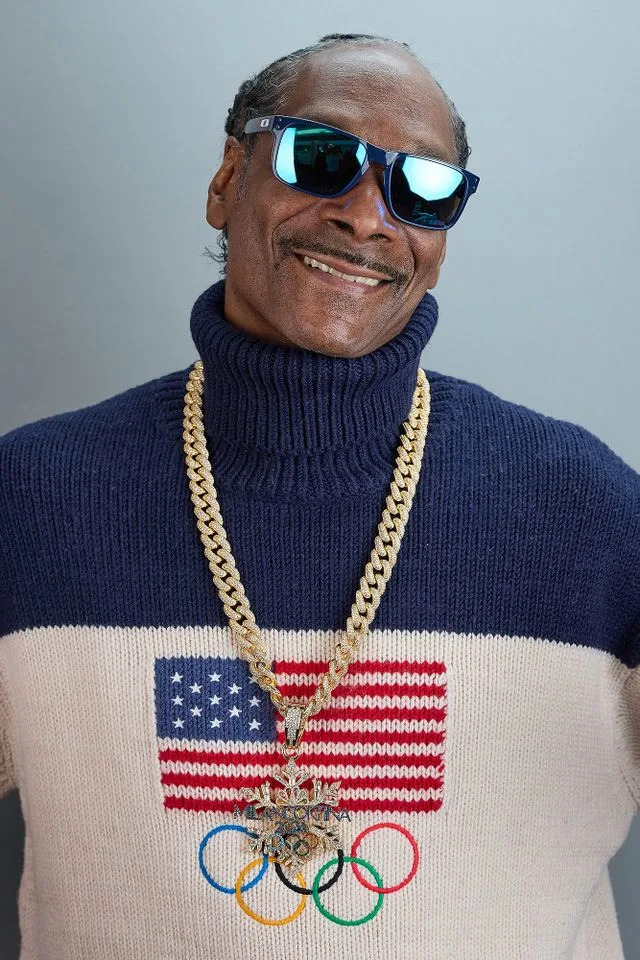 Snoop Dogg at the 2026 Winter Olympics. Joe Scarnici/Getty 