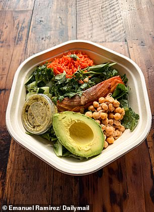 The Omega Salad is pictured above