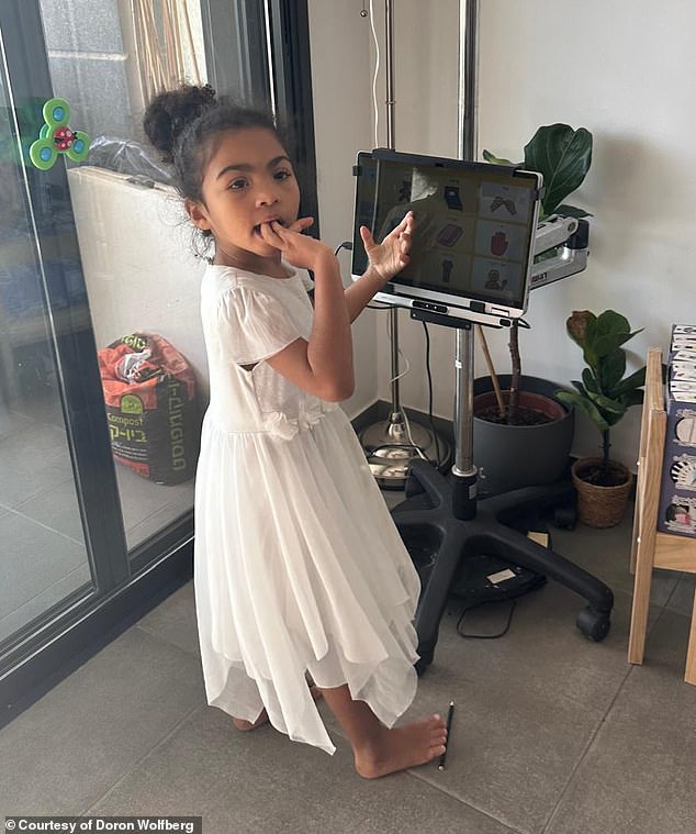 After a length and exhausting process Talia, now five, was diagnosed with Rett syndrome in October 2022, a 'rare genetic neurological disorder that affects the way the brain develops'