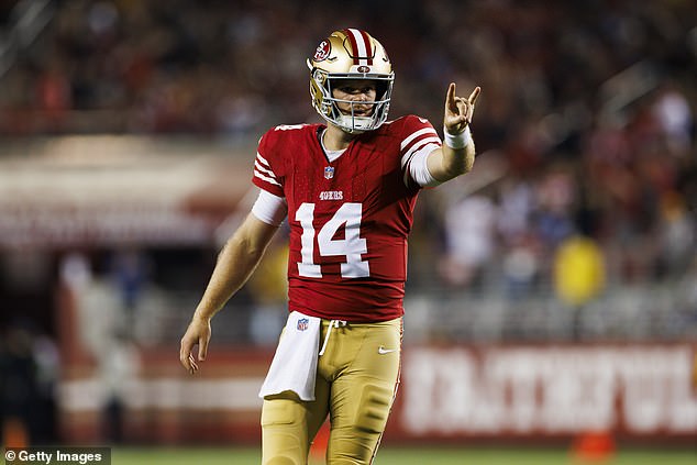 He was QB2 again in San Francisco, behind the NFL Draft's Mr Irrelevant Brock Purdy